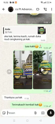 Testimonial Papan Bunga Pernikahan drawati