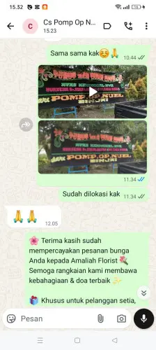 Testimonial Papan Bunga drawati